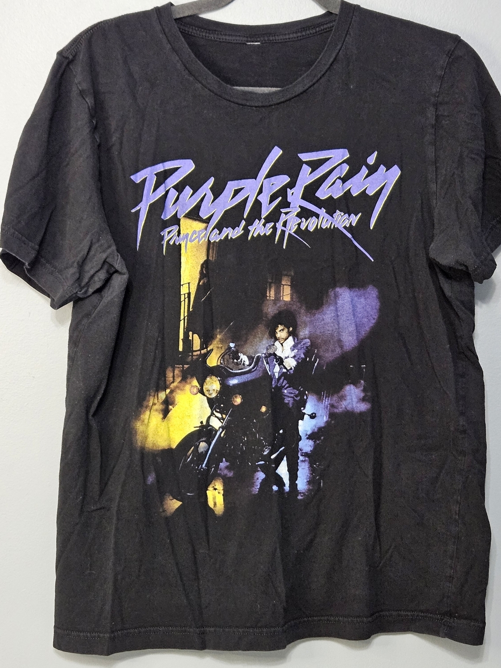 Purple Rain Graphic Tee - Black